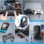 U UiiSii PC Gaming Headset with Microphone Wired Xbox Headset with mic PS4 Gaming Headphones with Microphone Gamer PS4 Headset with Mic Stereo Sound & LED Light Noise Cancelling for Switch Computer - Image 4