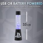 Paladone | Sony PlayStation Glitter Liquid Mood Light with Floating Controllers & Icons | Officially Licensed Sony PlayStation Merchandise | PS5 | Lava Lamp | Desk Lamp | Bedside Light | Gaming Decor - Image 3