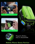 Magnetic Phone Cooler, Azonee Rechargeable Cooling Fan with RGB LED and Temperature Display, Semiconductor Phone Radiator for Mobile Gaming and Tiktok Live Streaming (Green) - Image 4