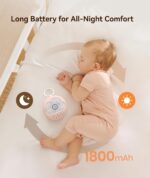 Dreamegg White Noise Machine with Cute Silicone Protective Cover- Portable Sound Machine for Baby Adult, 21 Soothing Sounds for Sleeping, Rechargeable Sleep Aid for Home Travel Nursery Gift Pink - Image 5