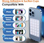 2Pcs Suction Phone Case Mount, Silicone Phone Suction Grip Compatible with iPhone and Android Cases, Anti-Slip Hands-Free Mobile Accessory Holder, Sticky Phone Grip for Tiktok Videos and Selfies - Image 5
