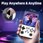 R36MAX Retro Handheld Game Console, 4.0 Inch IPS Screen, 64GB Memory, Portable Arcade Video Gaming Console Gift for Adults, Light White - Image 7