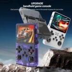Eacam Handheld Game Console Dual Joysticks Game Player with Back R/L Buttons Built-in Games 3.5-inch Color Screen RK3326 2500mAh Rechargeable Battery - Image 4