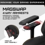 Anda Seat Andaseat Kaiser 3 Large Premium Ergonomic Gaming/Office Chair with Magnetic Memory Foam Neck Pillow Support PVC leather Maroon AD12YDC L 01 A - Image 4