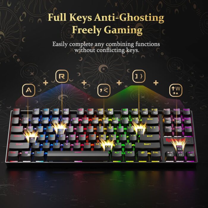 Redragon K552-Rgb Kumara Rgb Led Backlit Mechanical Gaming Keyboard (Black) - Image 5
