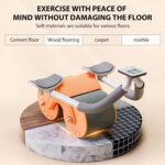Uota Elbow Support Automatic Rebound Abdominal Wheel，Ab Roller for Abdominal Exercise Machine，Abs Workout Equipment，Dolly Core Strengthening Trainer Fitness Belly Training - Image 4