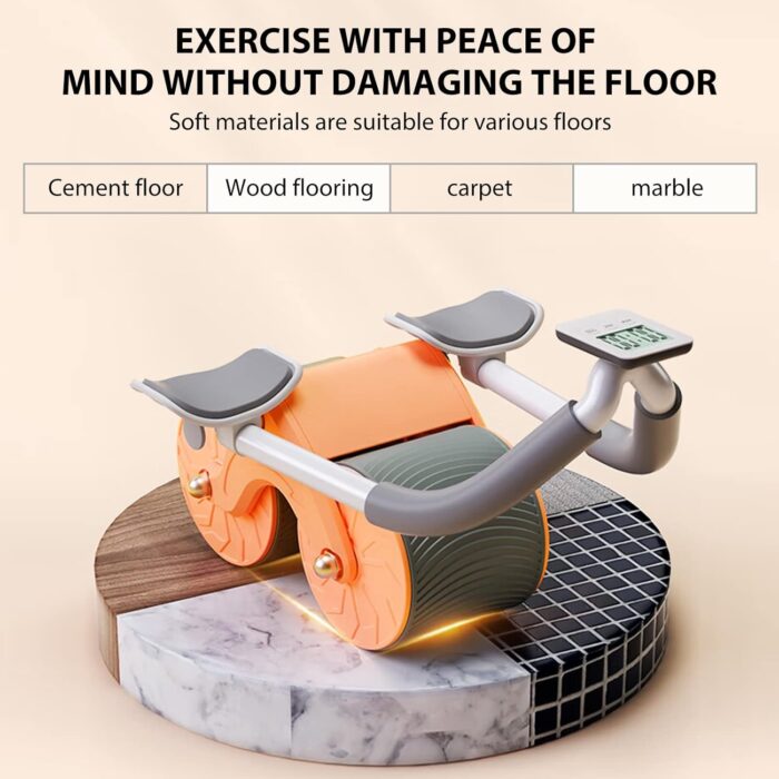 Uota Elbow Support Automatic Rebound Abdominal Wheel，Ab Roller for Abdominal Exercise Machine，Abs Workout Equipment，Dolly Core Strengthening Trainer Fitness Belly Training - Image 4
