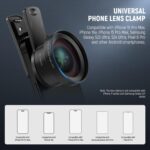 NEEWER BASICS 2 In 1 Phone Camera Lens Accessories Kit, HD 0.45x Wide Angle + 15x Macro, Lens Clip, Detachable 17mm to 37mm Filter Adapter Ring Compatible with iPhone Samsung Android Smartphone, LS-67 - Image 6