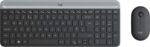 Logitech MK470 Wireless Keyboard and Mouse Combo for Windows, USB 2.4GHz Receiver, 12 FN Keys, Minimalist and Stylished, for Windows 10,11 or Later, Works with Surface - Black
