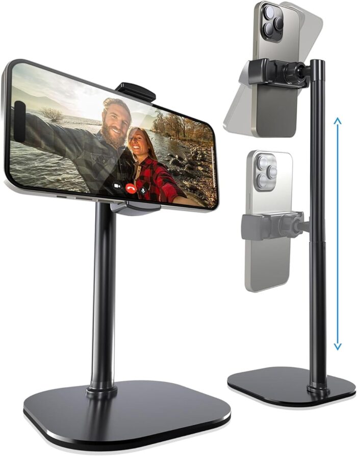 Cooper ChatStand, Height Adjustable Mobile Phone Stand for Desk | Mobile Phone Holder Stand for Office, Desk Phone Stand for Recording, iPhone Stand for Desk Accessories for Women, iPhone Holder