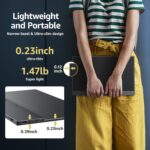 cocopar USB-C Portable Monitor - 15.6 Inch 1080P FHD HDR Zero Frame USB-C Computer Display with Dual Type-C HDMI for Laptop PC Mac Surface PS4/5, with Smart Cover - Image 6