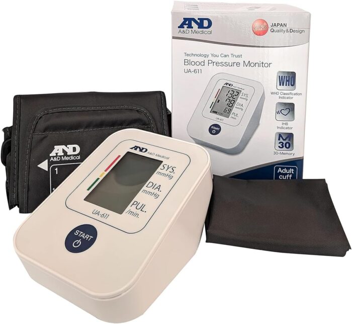 A&D Medical Simple Upper Arm Blood Pressure Monitor, White - Ua611 - Image 7