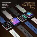 Smart watch for Men, Women - Jet Black | Pebble Blaze 2.05 Infinite Amoled Display Fitness Tracker, BT Calling, Zen Mode, Multi Sport Modes | Heart Rate Monitor, Step Pedometer, Voice Assistant - Image 5