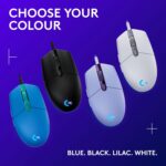 Logitech G203 2nd Gen Wired Gaming Mouse, 8,000 DPI, Rainbow Optical Effect LIGHTSYNC RGB, 6 Programmable Buttons, On-Board Memory, Screen Mapping, PC/Mac Computer and Laptop Compatible - Black - Image 8