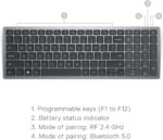 Dell Multi-Device Wireless Keyboard & Mouse Combo - KM7120W - Image 4