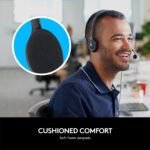 Logitech H111 Wired Headset, Stereo Headphones with Noise-Cancelling Microphone, 3.5 mm Audio Jack, PC/Mac/Laptop/Smartphone/Tablet - Black - Image 3