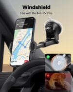 APPS2Car Car Phone Holder Car Holder Mobile Universal 360 Mobile Stand for Car Dashboard Windshield Compatible for 4.7-6.8 iPhone 15/14/13 series Samsung and More - Image 6