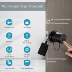 KASTWAVE Smart Lock Fingerprint Door Lock Keypad Door Knob Smart Door Knob Door Locks for Bedrooms Locks with Code Thumb Print Door Knobs for Homes Hotels Offices - Image 3