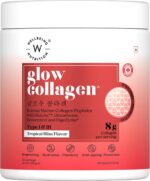 WELLBEING NUTRITION Glow Japanese Marine Collagen Peptides with Skin, Glutathione, Resveratrol, Bromelain & Goji Berry| Tropical Bliss Flavor - 250 g