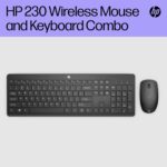 HP 230 Wireless Keyboard and Mouse Combo Set, 2.4 GHz Wireless USB-A Nano Receiver, Up to 1600 dpi, Up to 16 Months Battery Life - Black, 18H24AA#ABU, 18H24AA - Image 2