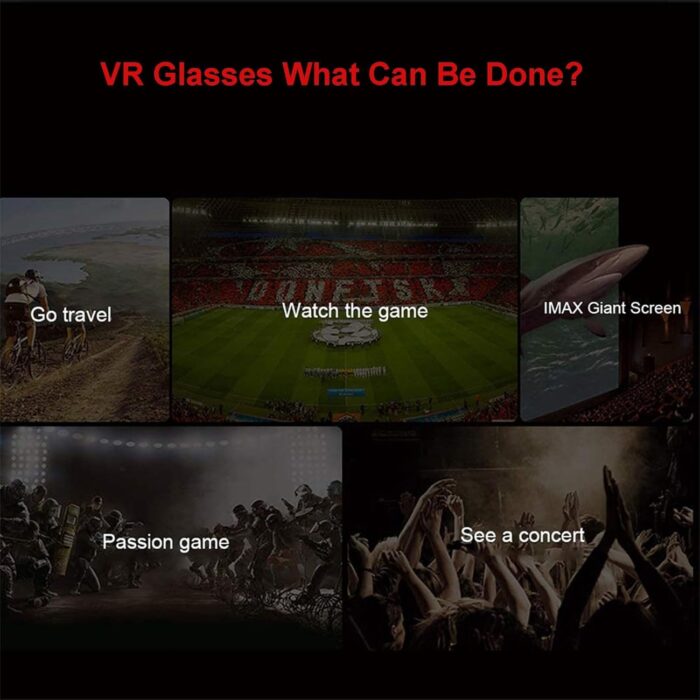 Virtual Reality Headsets to Play Games/Movies for Adults/Kids, 3D VR Glasses Compatible iOS and Android Smartphones 4.7-7.8in, Vr Headset Set with Controller and Headphones - Image 6