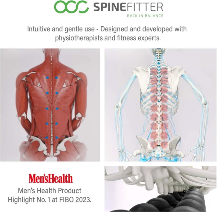 Sissel Spinefitter ® Green | Massager for Back & Balance | Back Trainer Releases Tension & Blockages | Ideal for Pilates and Yoga | For Relaxing the Spine | For Home & Practice - Image 6