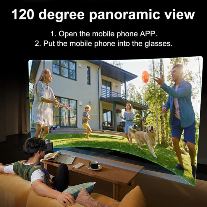 3D VR Headset for iPhone & Android, Adjustable Virtual Reality Glasses with Controller, Compatible with 5.0"-7.0" Phones, HD Anti-Blue Lenses, Comfortable PU Leather - Ideal for Movies & Mobile Games - Image 6
