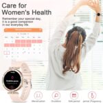 Efolen Smart Watch for Women(Make/Answer Call), 1.19" AMOLED Screen Fitness Tracker 110+ Sports Modes IP68 Waterproof Step Counter/BP/Heart Rate/Sleep Monitor SmartWatches for Android iOS -Rose Gold - Image 7