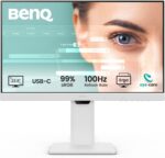 BenQ GW2486TC 24" IPS 1080p Home Office Monitor, FHD, USB-C (65W power delivery), 100Hz, Eye-Care, Ergo design, USB hub, daisy-chain, high refresh rate, 99% sRGB, HDMI, Display Port, TÜV Certified
