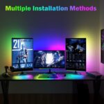 NALACAL Under Monitor Light Bar, RGB Screenbar Light Desk Lamp Computer, Dimmable LED with Dynamic Rainbow Effect, Gaming USB Powered, Remote Control Color Changing, Adjustable Brightness and Speed - Image 3