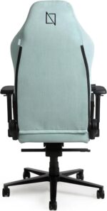 APEX SoftFabric Chair, Premium Ergonomic Gaming Chair with Memory Foam Pillows, Magnetic Headrest & Integrated Lumbar Support By NAVO (SOFT FABRIC - M, MINT GREEN) - Image 9
