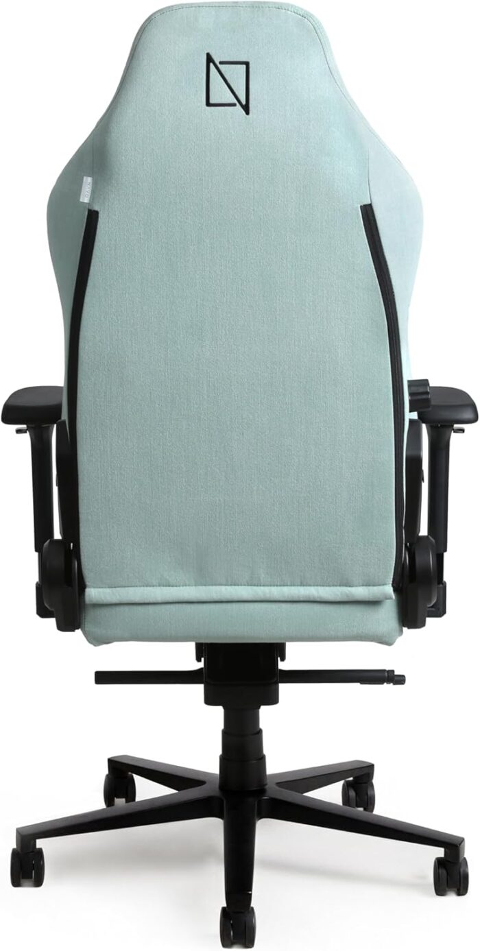 APEX SoftFabric Chair, Premium Ergonomic Gaming Chair with Memory Foam Pillows, Magnetic Headrest & Integrated Lumbar Support By NAVO (SOFT FABRIC - M, MINT GREEN) - Image 9