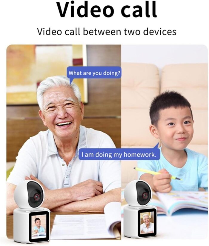 LASTCOW Two Way Pet Camera with 2.8 inch HD Screen, 1080P Video Calling Camera for Indoor Home Security, Indoor Home Nanny/Dog/Baby Security Device with Phone App - Image 6