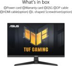 ASUS TUF Gaming 24” (23.8 inch viewable) 1080P Monitor (VG249Q3A) - Full HD, 180Hz, 1ms, Fast IPS, Extreme Low Motion Blur, FreeSync Premium, Speakers, DisplayPort, HDMI, Variable Overdrive, 99% Srgb - Image 7