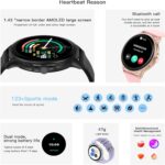 PEJE Smart Watch - Smart Watches For Men,1.43" AMOLED, Muslim Prayer Alerts, 120+ Sports Modes, SpO2/HR/Sleep Tracker, IP68 Waterproof Smartwatch, iOS/Android - Perfect for Men. (Black) - Image 7