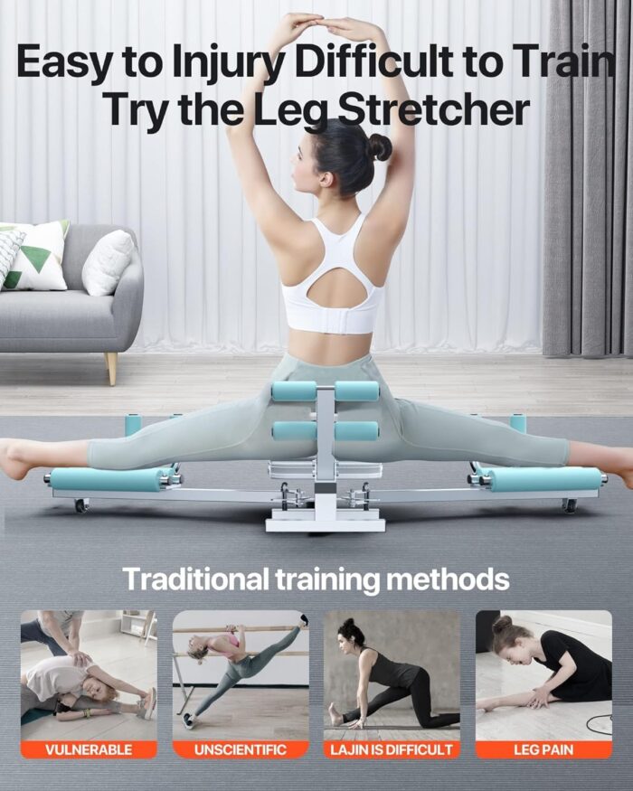 Heavy Duty Adjustable Leg Stretcher Machine, Split Machine for Leg Stretching Flexibility Ballet, Yoga, Dance, Martial Arts, MMA Fitness Leg Stretcher - Image 4