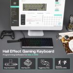 EPOMAKER HE68 Lite Hall Effect Gaming Keyboard, 8k Polling & 128K Scan Rate, 0.005mm Adjustable Trigger, 0.125ms Latency, 5-Layer Sound-Dampened, Snap Key, SOCD, A-RGB, Wired, Mac Software (Black) - Image 3
