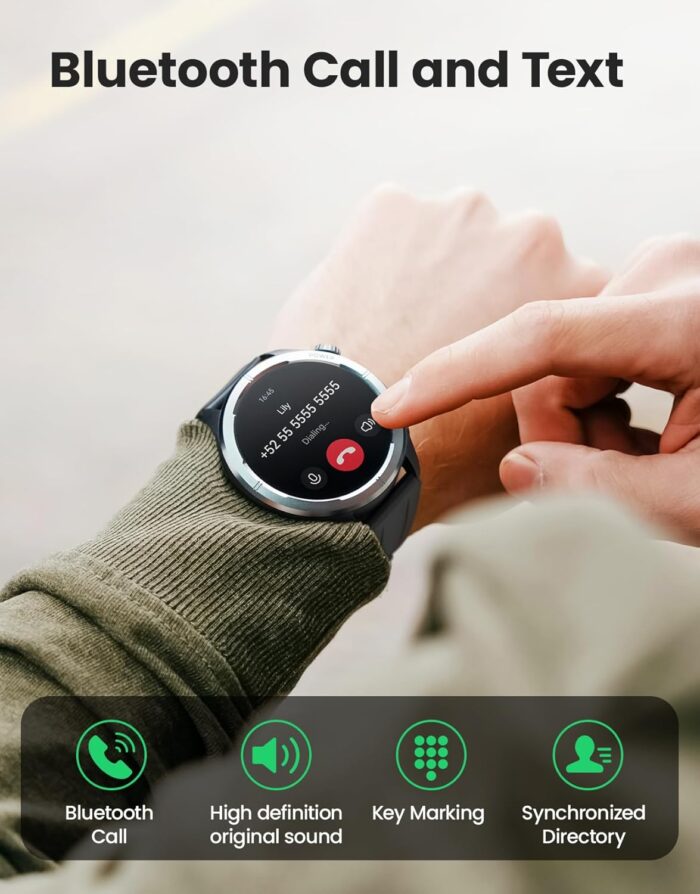 Haylou Solar Neo HF008 Smart Watch, 1.53" HD Display, Smart Message Notifications, Health Monitoring, Bluetooth 5.3 Connection, 150+ Watch Faces, 127 Workout Modes and 7 Days Long Battery Life - Black - Image 4