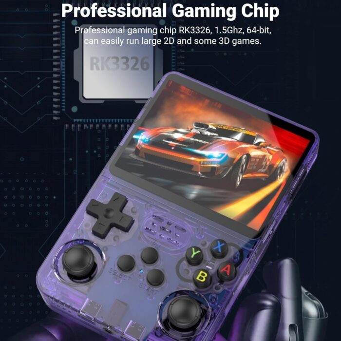 R36S Retro Handheld Game Console 64GB with 18000+ Games, 3.5" IPS Screen, Portable Linux Video Game Player, Pocket Emulator Console for Arcade, NES, PS1, GBA, MAME, and More Classic Games - Image 2
