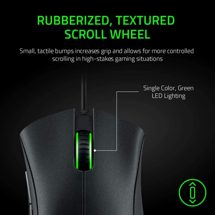 Razer DeathAdder Essential Gaming Mouse: 6400 DPI Optical Sensor, 5 Programmable Buttons, Mechanical Switches, Rubber Side Grips - Image 5
