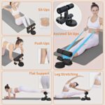 Double Self-Suction Sit Up Stand & Push Up Bar Set, Strength Training Push Up Handle, Sit-up Fitness Equipment with Foam Handle and Rubber Suction, Perfect for Floor Home Exercise, Gym & Press Fitness - Image 4