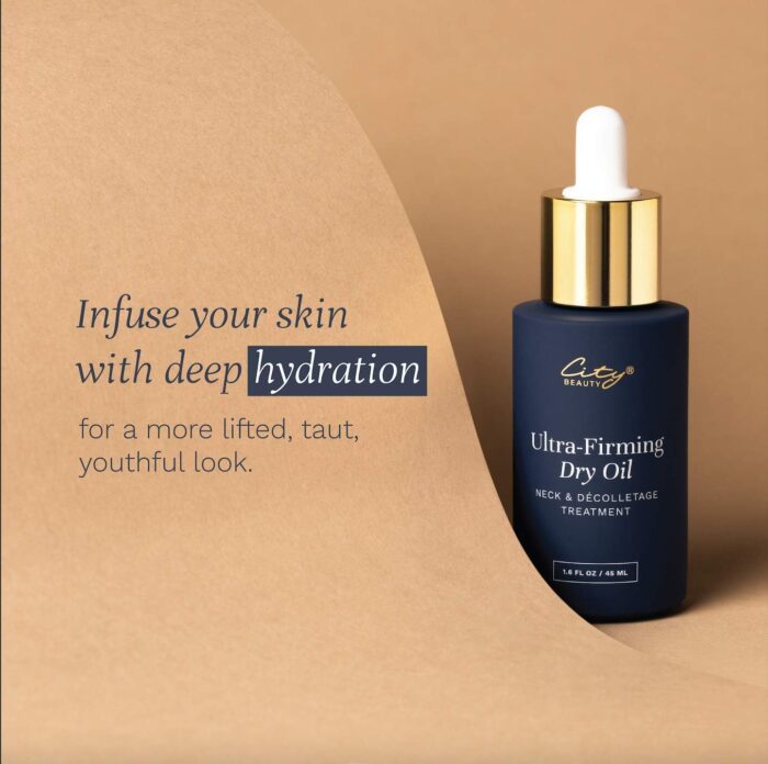 City Beauty Ultra-Firming Dry Oil - Neck & Décolletage Treatment - Hydrate & Lift - Solution for Crepey Skin, Sagging, & Wrinkles - Non-Greasy Formula - Anti-Aging Cruelty-Free Skin Care - Image 3