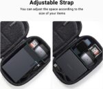 UGREEN Electronic Organizer, Travel Organizer for Electronics Accessories Water-resistant Shockproof External Hard Drive Case Small Travel Case for Cables, Chargers, SD Cards, Hard Disk, Flash Drives - Image 6