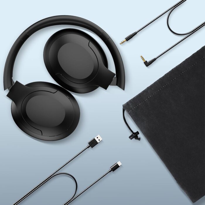 Headphones, Bluetooth 5.1 & Wireless Headphones, Active Noise Cancelling, Over 35 Hours Use, Noise Reduce 25dB, ANC Earphones, CVC 8.0 Mic for TV PC Cellphone, Hi-Fi Audio Sound, USB-C Fast Charging - Image 7