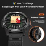 TicWatch Atlas Smartwatch for Men Android Wear OS Smart Watch Outdoor 90 Hrs Battery 110+ Workout Modes Heat Map Fall Detection Health Fitness Tracker 5ATM GPS Compass Android Compatible Only - Image 3