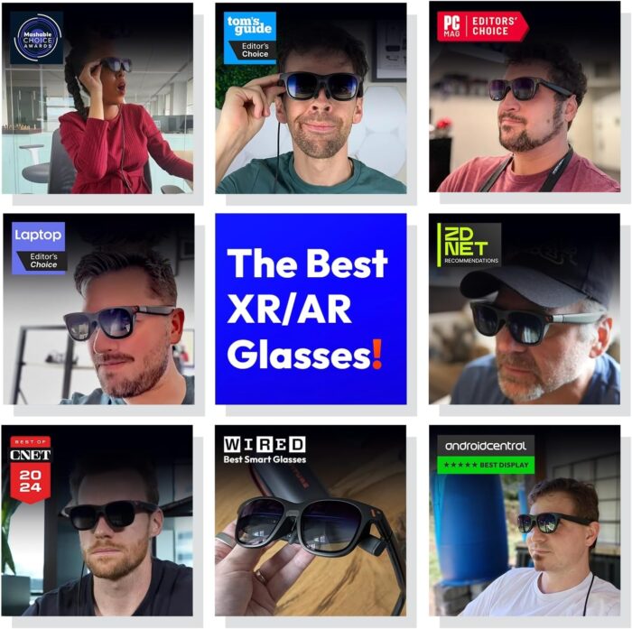 VITURE Pro XR/AR Glasses, 135" 120Hz 1000Nits Display, Harman Audio, Myopia Adjustments, Electrochromic Film, for iPhone 16/15/Android/Mac/PC/Steam Deck,First-ever Immersive XR Experience for Switch 2 - Image 2