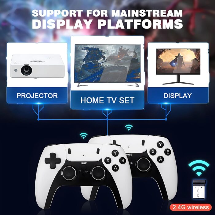 Retro Game Console with Dual 2.4G Wireless Game Stick, 37000+ Nostalgia Gaming Console Video Game Stick Classic Game System Vintage Game Stick Gaming Stick 4K High Definition HDMI Output for TV - Image 4