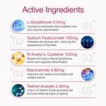 6SKINS® 6in1 Beauty Elixir with L-Glutathione 510mg, NAC 102mg & Hyaluronic Acid 150mg Glutathione Supplement with 4x Absorption - Immune & Liver Support, Powerful Antioxidant for Skin - 60 Capsules - Image 5