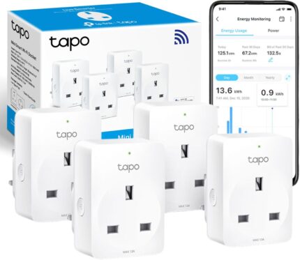Tapo Smart Plug with Energy Monitoring, Max 13A,Works with Amazon Alexa & Google Home, Remote Control, Device Sharing, Alexa Plug, Smart Plugs, No Hub Required, Tapo P110 (4-Pack), packaging may vary Tapo Smart Plug with Energy Monitoring, Max 13A,Works with Amazon Alexa & Google Home, Remote Control, Device Sharing, Alexa Plug, Smart Plugs, No Hub Required, Tapo P110 (4-Pack), packaging may vary