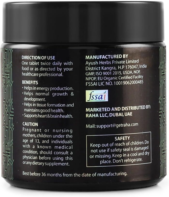 Raha- Miracle Tree (Moringa) Plant based Dietary Supplement, To detoxify your Body, Improve digestion and Gut Health-60 Tablets - Image 2